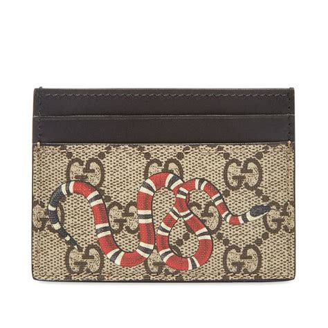 gucci card wallet snake|gucci card wallet men's.